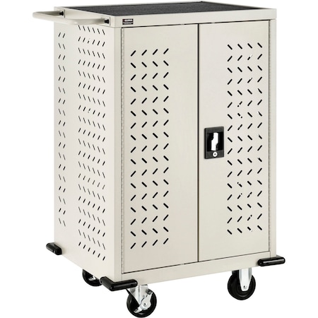 Global Industrial Mobile Storage & Charging Cart, 36 Tablet Device Capacity, Putty 987877